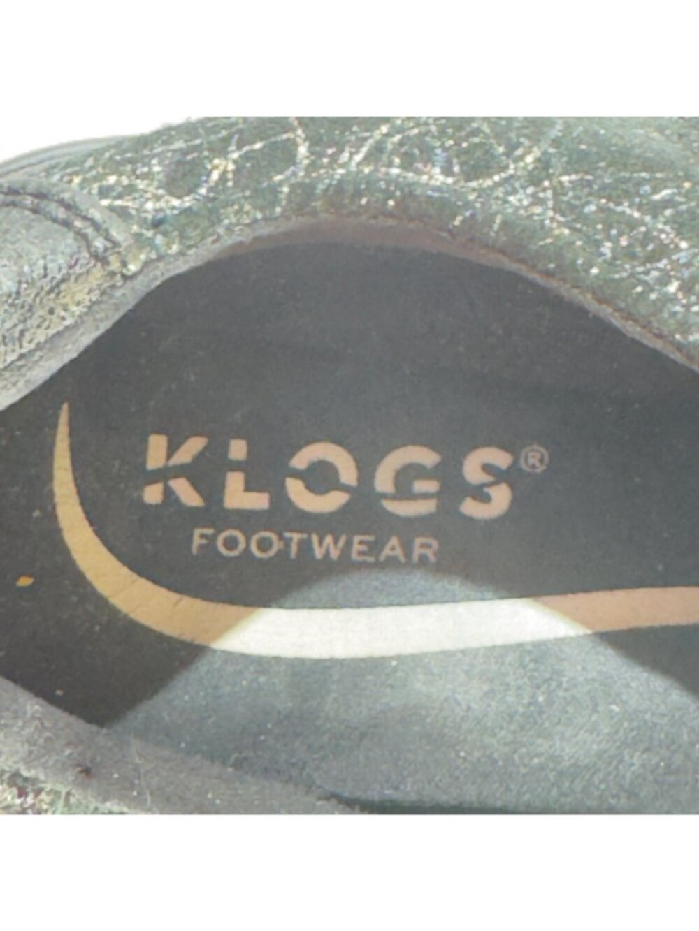 KLOGS Footwear Fairfax Women's Lace-Up Shoes Black Silver Swirl Size 10 - Picture 10 of 12